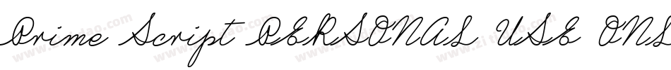 Prime Script PERSONAL USE ONLY字体转换